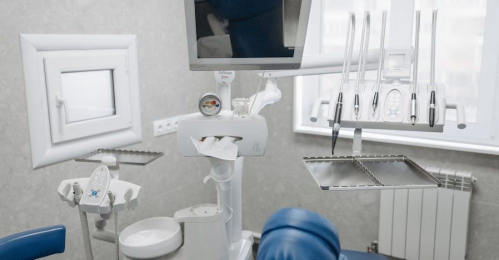 Diagnostics - Screen and Dental Instruments in Doctors Office