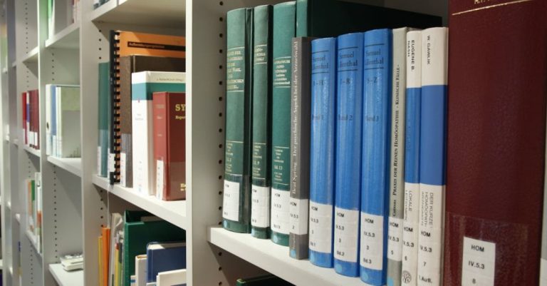 Scientific Research - Books on Shelf in Library