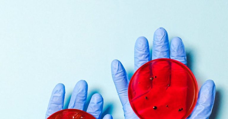 Microbiology - Scientist Holding Petri Dishes