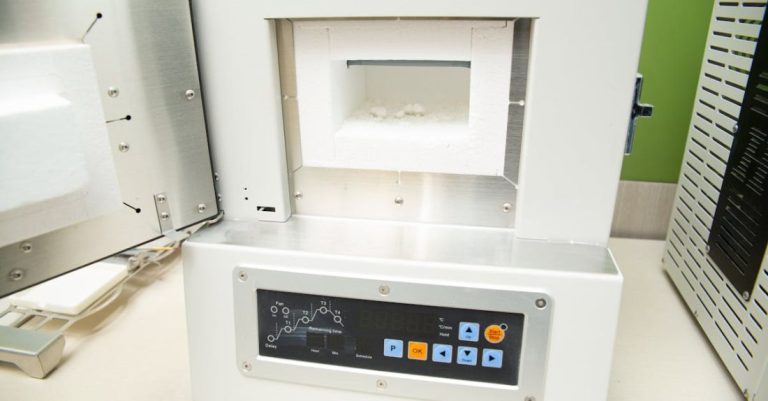 Lab Automation - Modern dental electric oven in dental clinic